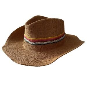 Urban Outfitters New With Tags Paper Straw Neutral Hat Boho Hip Cowboy